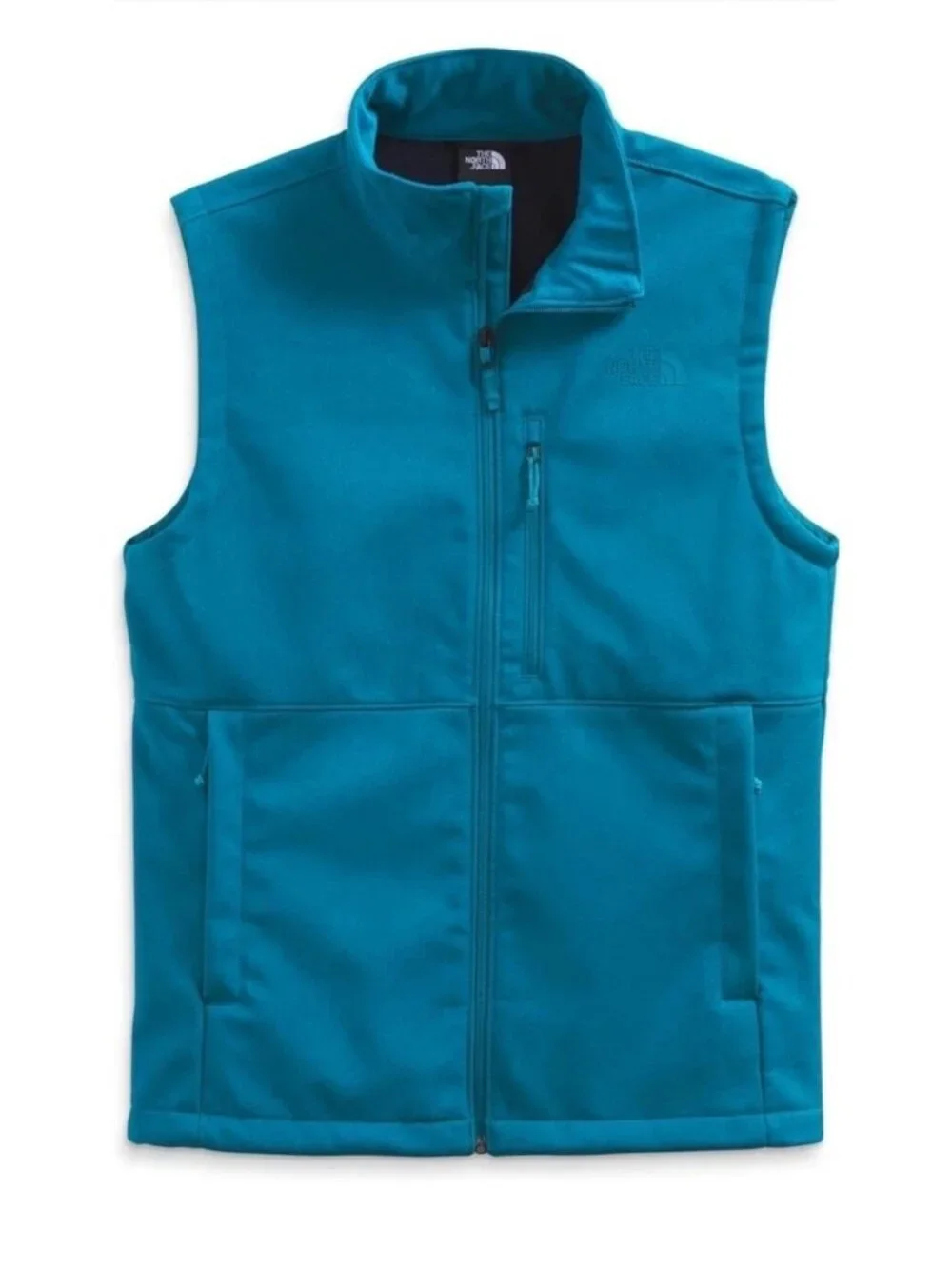 The North Face Apex Bionic Softshell Vest Lined Gilet Mens Medium Pockets Blue
